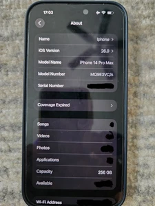 iPhone 14 Pro Max A2893 256GB Deep Purple entsperrt mit Simkartenfach - Bild 1 von 19