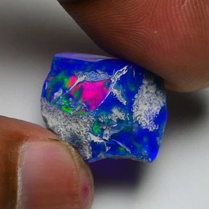 Smooth Blue Opal Rough 11.95 Cts Natural Ethiopian Welo Opal Raw, Jewelry Grade - Picture 1 of 19