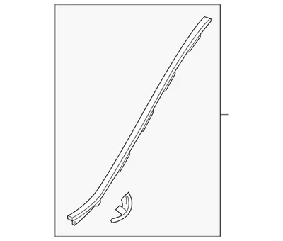 Acura MDX 2014-2016 genuino parabrisas moldura lateral delantera izquierda OEM 73162-TZ5-A01 Foto 1 de 2