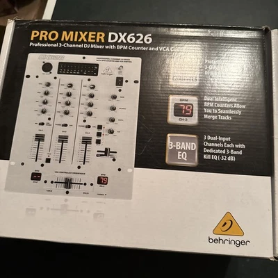 Behringer Pro Mixer DX626 Mezclador DJ de 3 canales con contador BPM y control VCA Foto 1 de 4