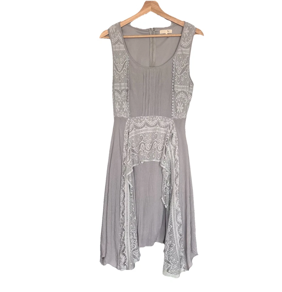 De colección RYU Anthropologie Vestido Campesino Encaje Boho Romántico Para Mujer Grande Y2K Casa de Campo Foto 1 de 4