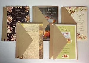 10 Pack America Greetings Thanksgiving Cards, 5 Varieties, MSRP $38.90 New - Picture 1 of 19