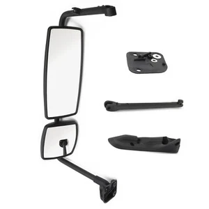 Door Mirror with Arm Black Fit for International 4300 4400 7400 7600 8500 860... - Picture 1 of 8