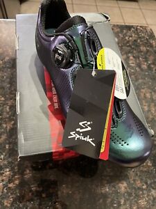 Spiuk Carbon Road Shoes Blue/purple/green COLOR SHIFT size 42 NEW!