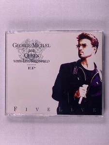 Queen Freddie Mercury + George Michael Original Five Live 1993 - Picture 1 of 14