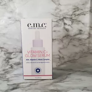 e.m.c. smarter skincare VITAMIN C+ GLOW SERUM 1 fl oz soften look of wrinkles - Picture 1 of 5