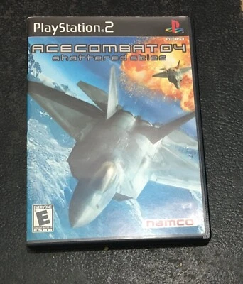 Ace Combat 04 Shattered Skies Black Lab Playstation 2 w/MANUAL Reg Card INV-5986 - Image 1 of 4