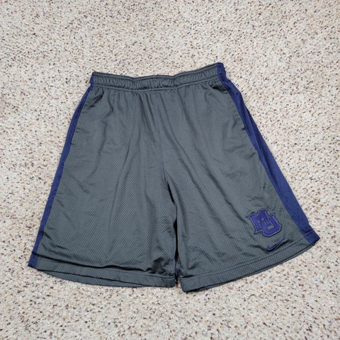 Marquette Golden Eagles Shorts Mens Small Gray Blue Basketball NCAA Nike Adult Cover