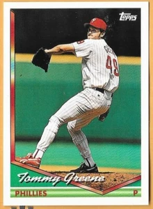 TOMMY GREENE PHILADELPHIA PHILLIES #570 - TOPPS QUASI NUOVO-MT 1994 - Foto 1 di 2