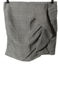 MANGO Minifalda Mujeres Talla EU 36 gris claro-crema look casual - Imagen 1 de 5