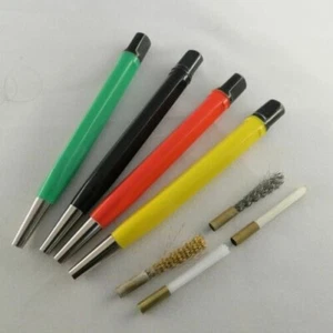 Verre Faser / Laiton / Poils D'Acier Goupille Stylo de Nettoyage Gomme en Fibre - Picture 1 of 12
