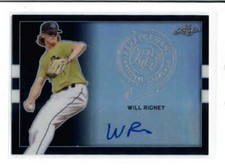 WILL RIGNEY 2018 LEAF METAL PERFECT GAME NATIONAL SHOWCASE BLACK AUTO #/8 AN4226