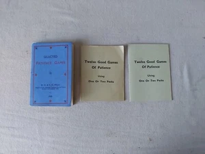 Vintage 1933 GAMES Book Patience WD & HO Wills & Benno Patience Books - Imagen 1 de 9