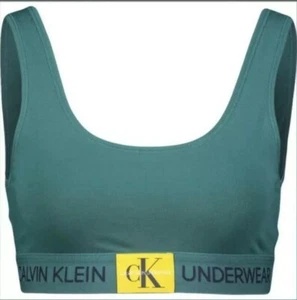 2X CALVIN KLEIN Green Classic Bralette Bras Size XS New  - Picture 1 of 9