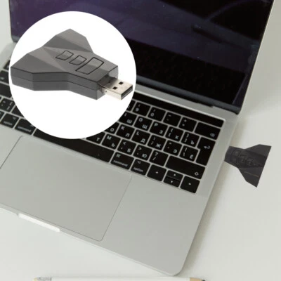 Carte son externe stéréo adaptateur audio externe 7.1 canaux USB 3D pour - Image 1 of 4