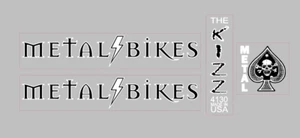 Metal Bike Co. Kizz BMX DECAL SET - Picture 1 of 1