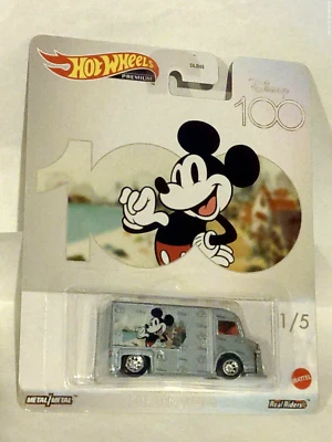 Hot Wheels Premium  Citroen Type H  Mikey Mouse  Disney 100  Real Riders - Image 1 of 4