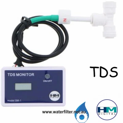 Inline TDS Meter, HM Digital SM-1 In Line Single TDS Monitor, RO / DI - image 1 of 3
