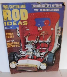 1001 Custom and Rod Ideas Magazine Fall 1971 Great Vintage Hot Rods - Picture 1 of 4