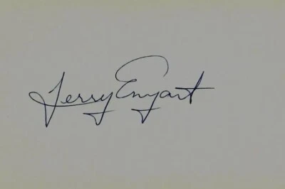 "Montreal Expos" Terry Enyart Hand Signed 3X5 Card COA - Image 1 of 2
