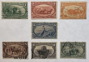 US #285-291 1898 1c - 50c Trans-Mississippi series Used—$335 SCV - Picture 1 of 3