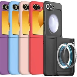 Coque Pour Samsung Galaxy Z Flip6, Housse En Silicone Liquide Douce Magsafe - Photo 1 sur 18