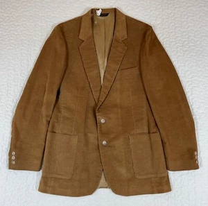 Levis Corduroy Sport Coat Mens 42 L Brown Blazer Vintage Western - Picture 1 of 12
