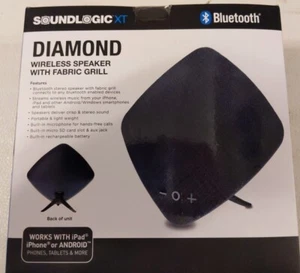 NEW Soundlogic XT Diamond Wireless Speaker With Fabric Grill 242773 - Picture 1 of 3