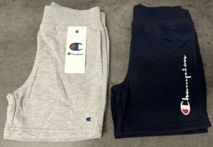 NEW Champion Youth Boys M,  2-pack Shorts Navy, Grey Logo Script - Picture 1 of 11