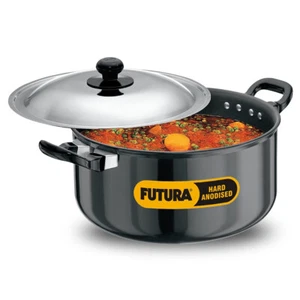 Futura 5 Liter Cook n Serve Stewpot, Hard Anodised Stewpot with SS Lid - (AST50) - Picture 1 of 8