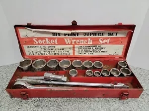 Six Point 21 Piece Socket Wrench Set, 3/4" Drive a-x - Picture 1 of 4