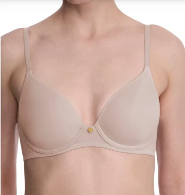 Natori 40B Cloud Comfort Back 平滑 T 恤文胸全新无标签 731338 Lt Mocha — 第 1/4 张图片