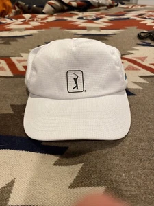 PGA Tour Pro Series Air Flux AVASB021DS Bright White OS Strapback Cap Hat - Picture 1 of 6
