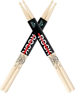 EASTROCK 5A Drum Sticks 2 Pairs Maple Drumsticks for Kids Adults Drummers - Picture 1 of 12