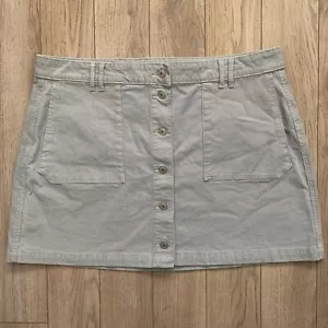 "Minifalda American Eagle para mujer talla 18 pana línea A azul cielo claro 40 x 17""" - Imagen 1 de 10
