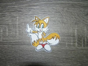 Tails Fox Character Sonic The Hedgehog Embroidered Iron On Patch 3.5" x 3.5" - Picture 1 of 2