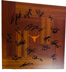 2024-2025 TEXAS LONGHORNS BASKETBALL TEAM SIGNED AUTOGRAPH FLOORBOARD COA - Picture 1 of 1
