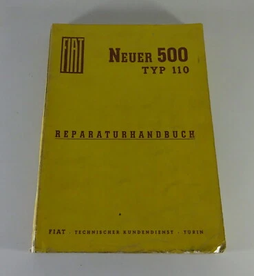 Werkstatthandbuch / Reparaturanleitung Fiat 500 Typ 110 Stand 06/1958 - Bild 1 von 4