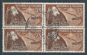 1952 TRIESTE A USATO MASSAIA QUARTINA - L2 - Picture 1 of 1