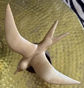 Signed Dave Bierbrauer Carved wooden Common Tern Maple Sculpture Figurine 10” - Picture 1 of 6