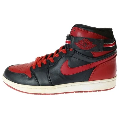 Nike Ornamental 2008 Air Jordan 1 Retro Correa Alta Corte Criado Tenis US10.5 Usadas Foto 1 de 4