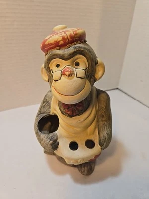 Vintage Ceramic Monkey Nut Cracker Holder 8” X 5” Tawain - Image 1 of 4