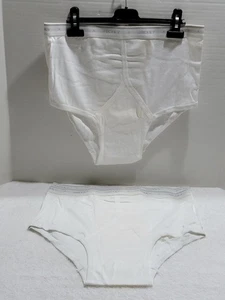 NEU OHNE ETIKETT VINTAGE 3 PR JOCKEY Y VORNE KLASSISCH WEISS SLIPS UNTERWÄSCHE HERGESTELLT IN DEN USA Gr. 40 - Bild 1 von 5
