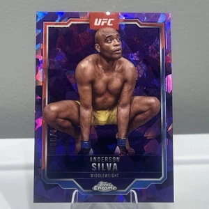 2025 Topps cromo zafiro UFC Anderson Silva refractor púrpura/10 - Imagen 1 de 3