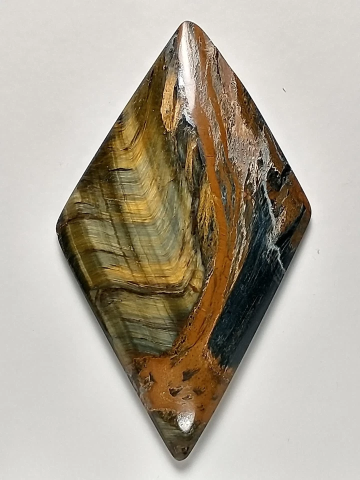 Cabujón abigarrado ojo de tigre grande Foto 1 de 3