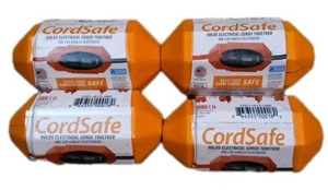 CordSafe Water Resistant Extension Cord Protective Safety Cover -4 Pack- Orange - Picture 1 of 3