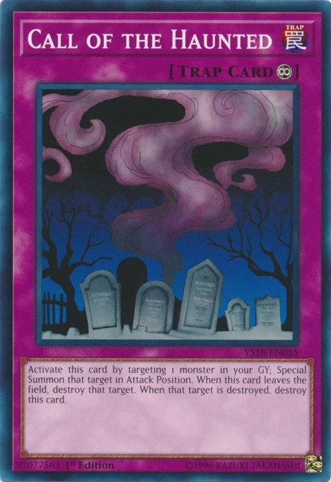 Call of the Haunted - YS18-EN035 - Common - 1st Edition - Lightly Played - Image 1 of 1