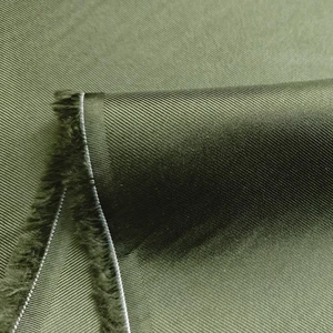 Pure Silk Twill Fabric 45'' Wide By Yard Natural Twill Silk Material Army Green - Picture 1 of 13