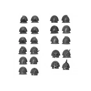Chaos Space Marines SHOULDER PADS x 22 Legionaries 40K - Picture 1 of 1