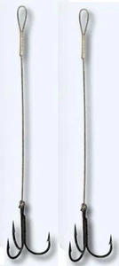 2 x Trillings de ansiedad sistema de cebo cebo artificial perforación vórtice Stinger lucioperca lucio - Imagen 1 de 1